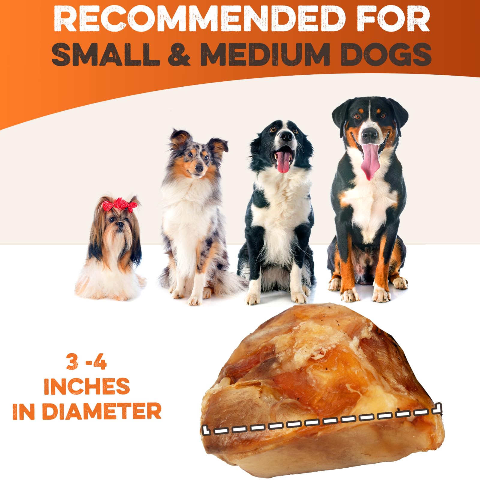 BRUTUS & BARNABY 10-pack kneecap bones for convenient treating