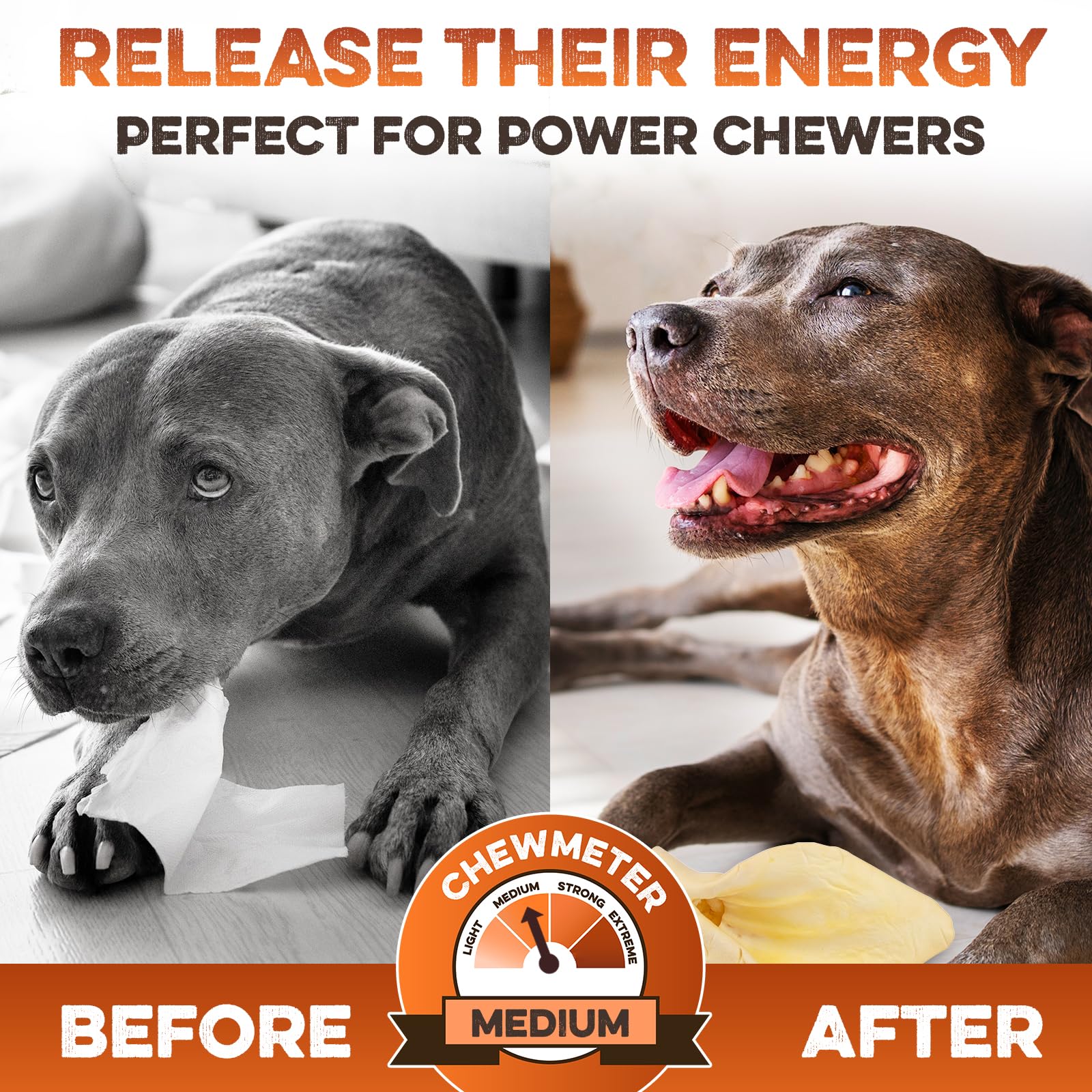 BRUTUS & BARNABY soft cartilage chew supports dental health during chewing