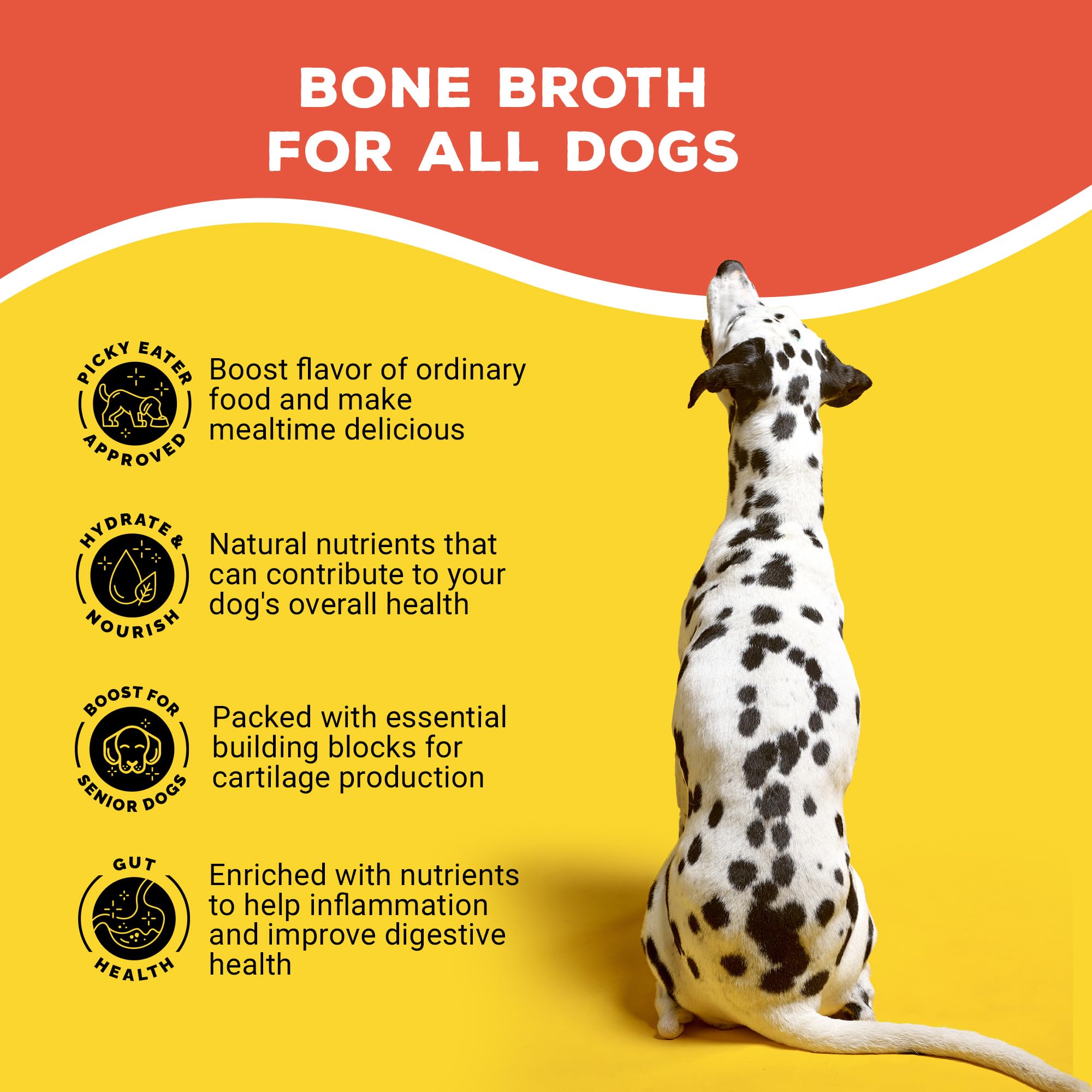 Brutus Bone Broth made in USA image showcases domestic production and eco packaging.