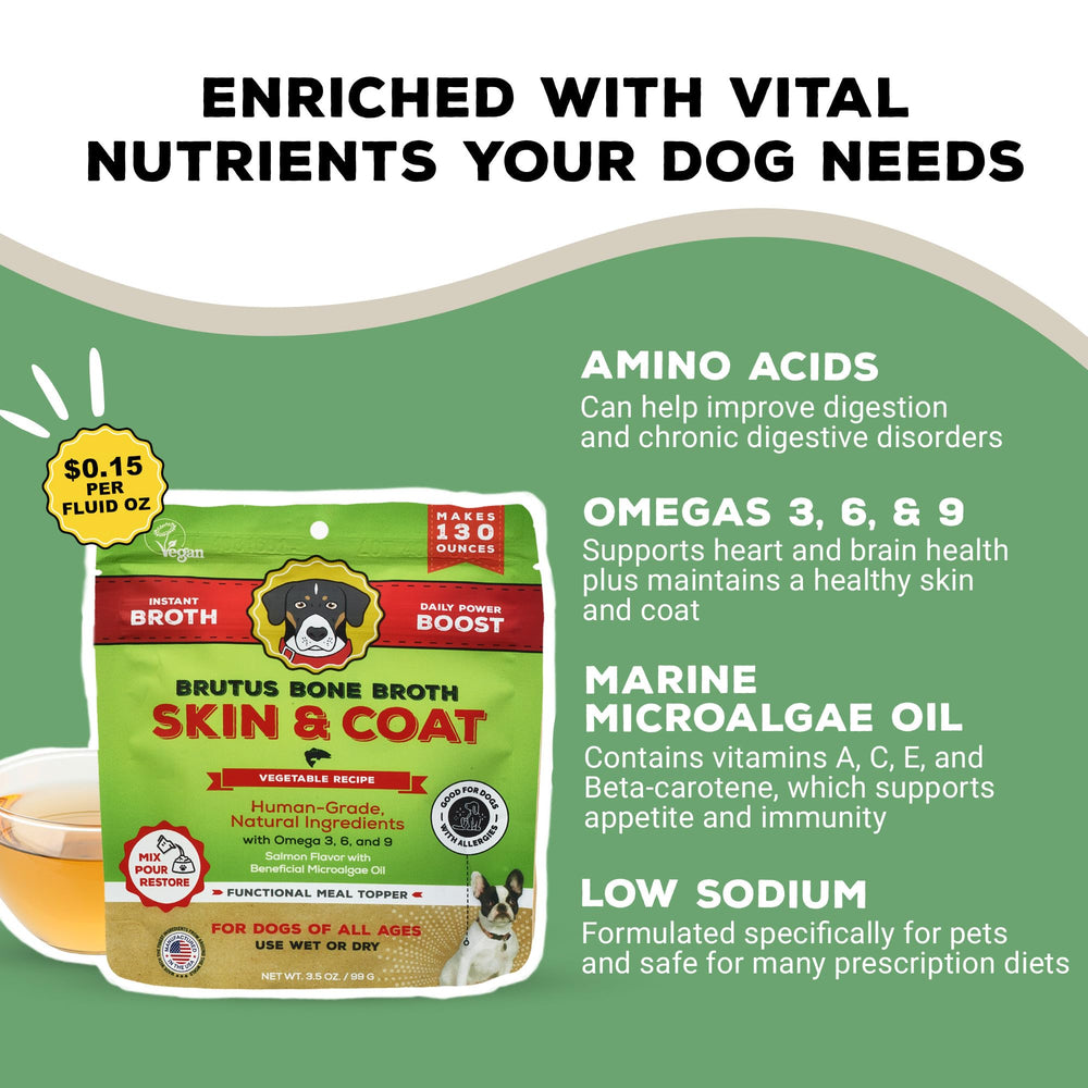 Brutus Broth ingredient-glucosamine-chondroitin highlights joint-support nutrients.