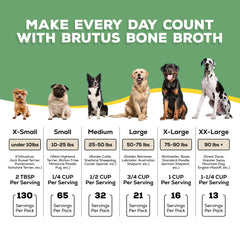 Brutus Broth scoop with water demonstrates easy rehydration for meals.
