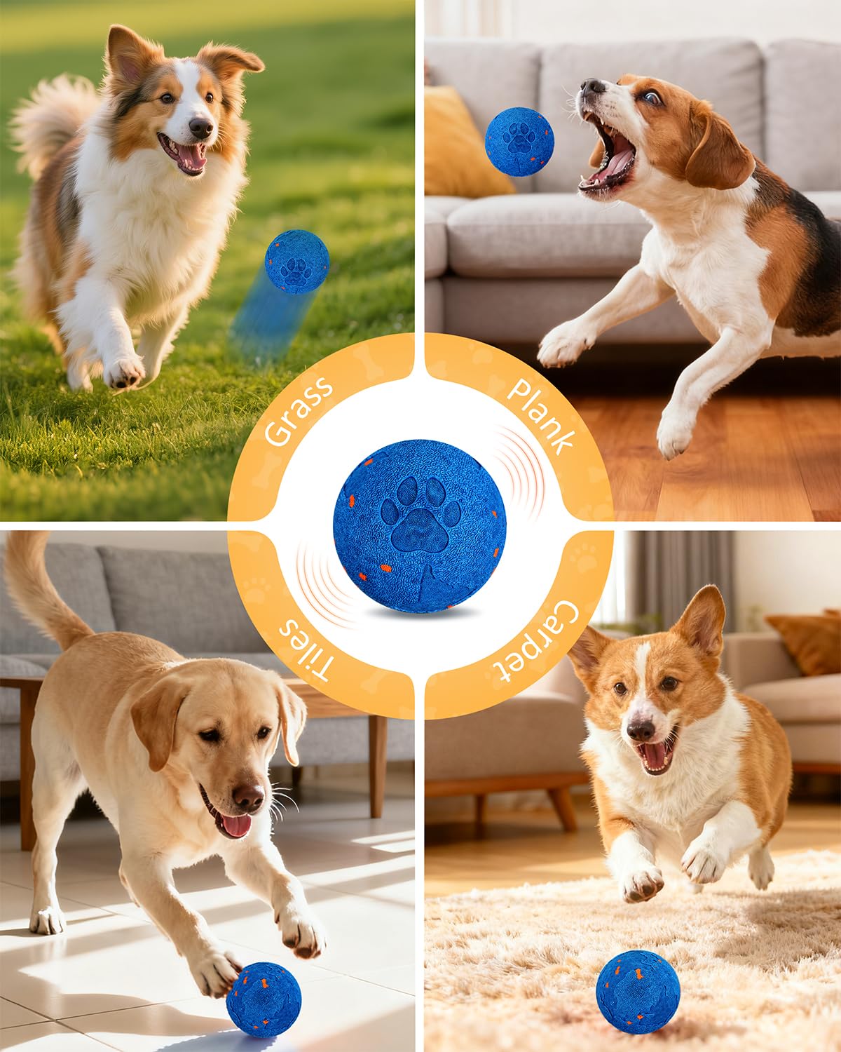 Bryxkla Interactive Ball withstands aggressive chewers with durable E-TPU construction.