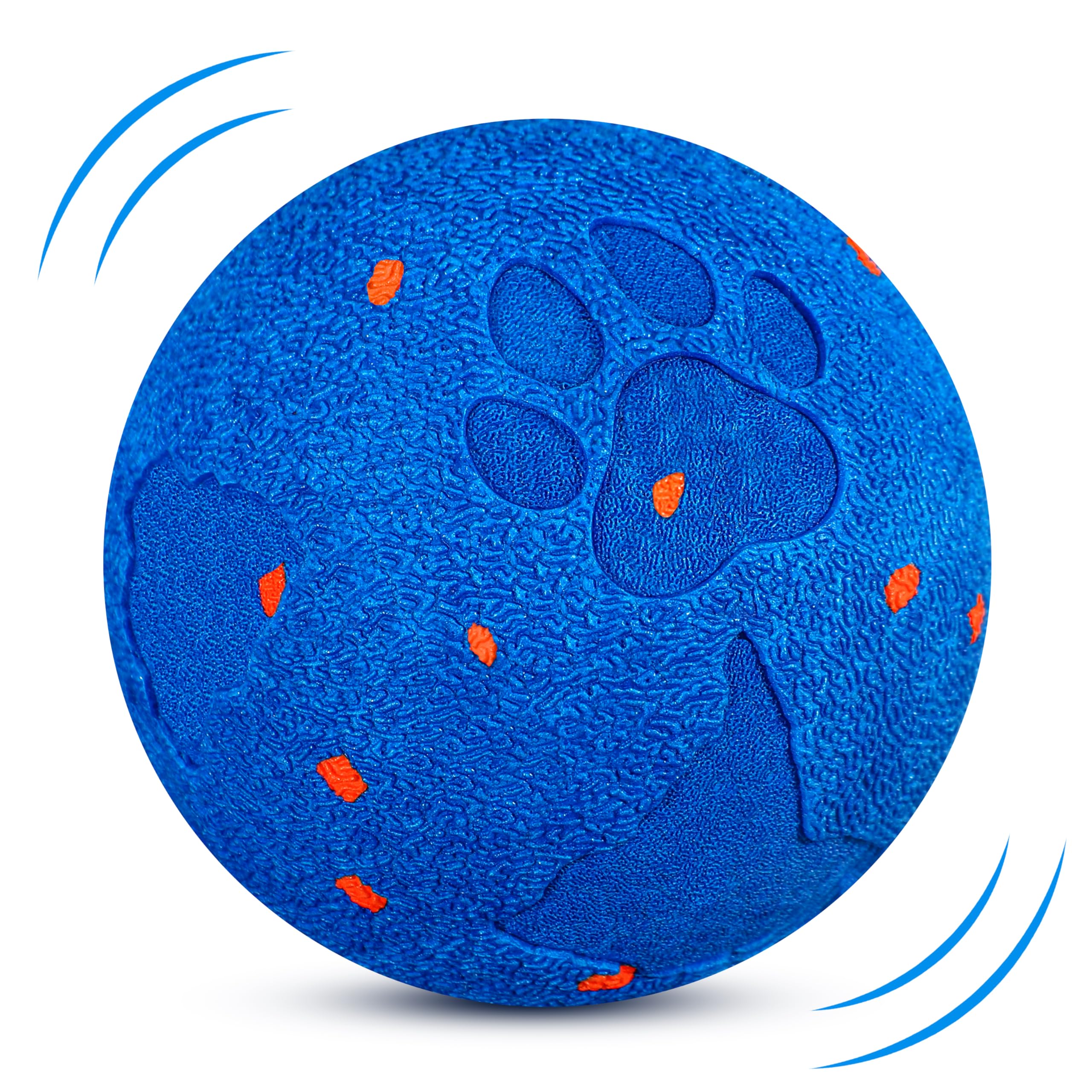 Bryxkla Interactive Ball closeup highlights chew-resistant E-TPU for lasting play.