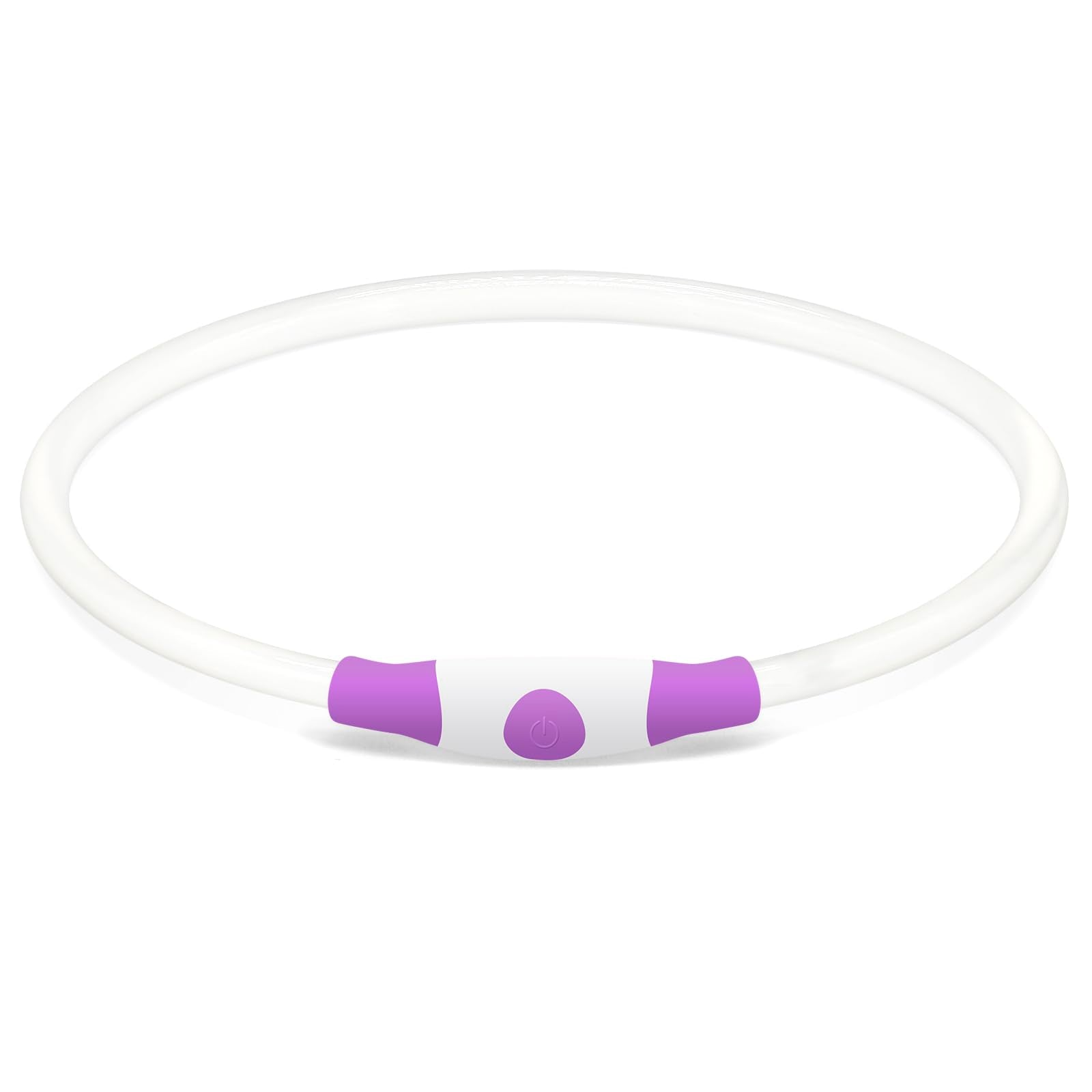BSEEN light up dog collar 70cm; easily trimmed to fit smaller or larger dogs.