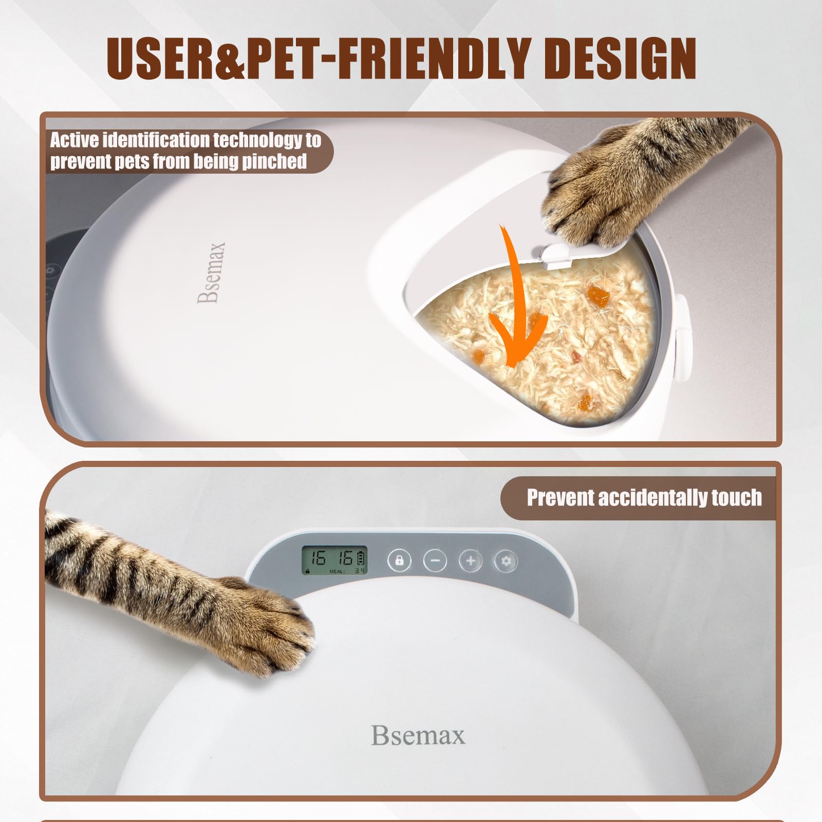 Bsemax four-compartment design keeps meals portioned