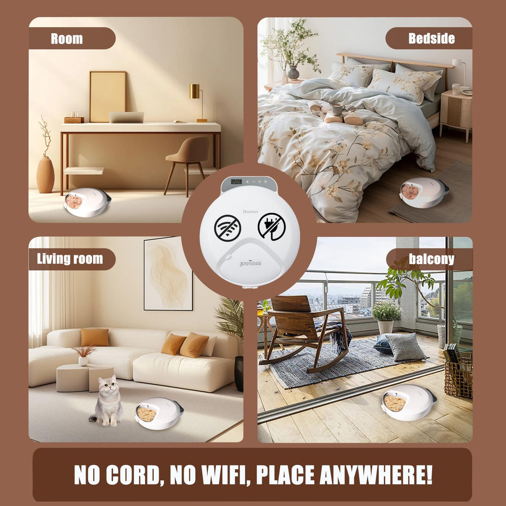 Bsemax wireless battery powered design offers flexible placement around home.