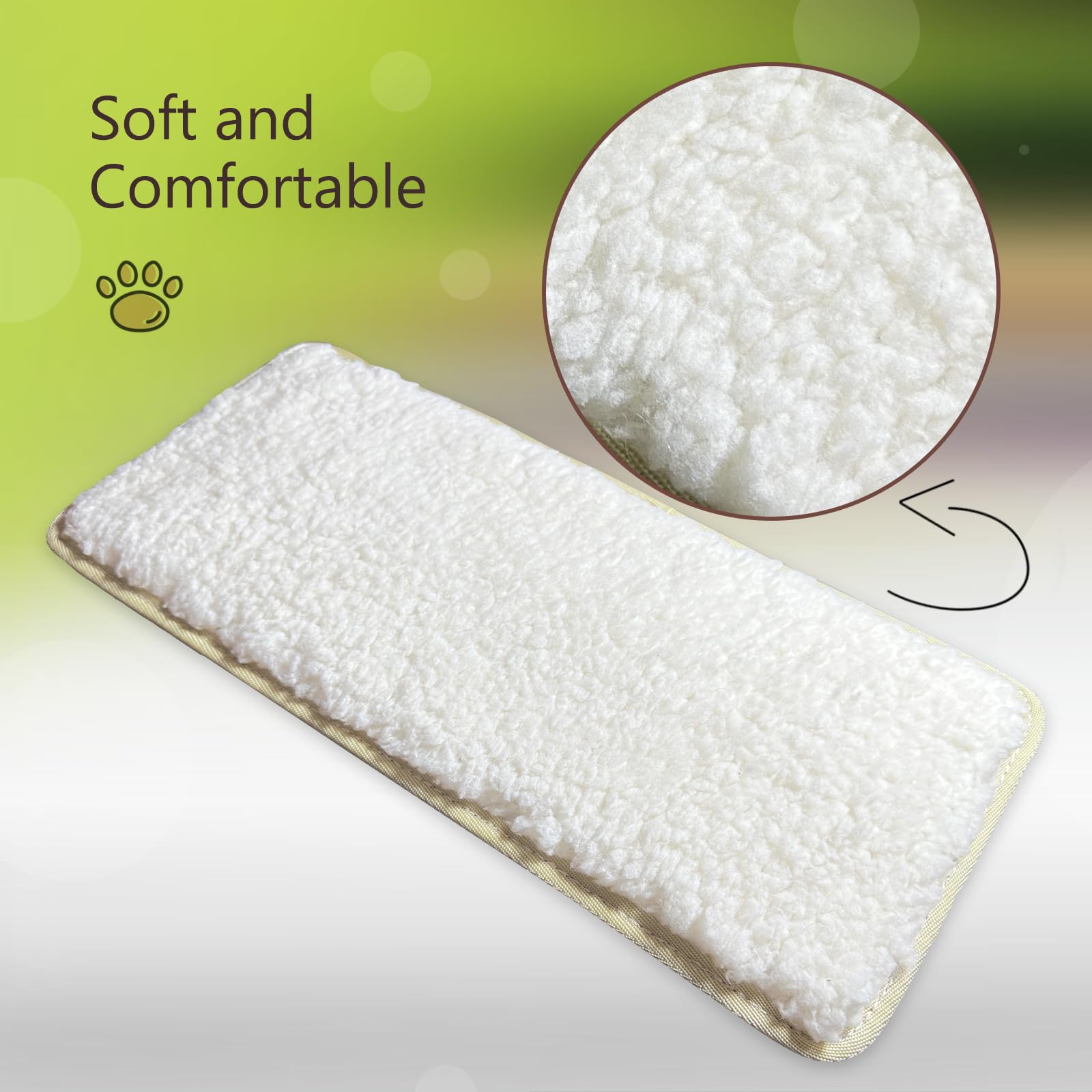 BSOTENA 2-pack replacement pads for quick carrier mat changes during travel