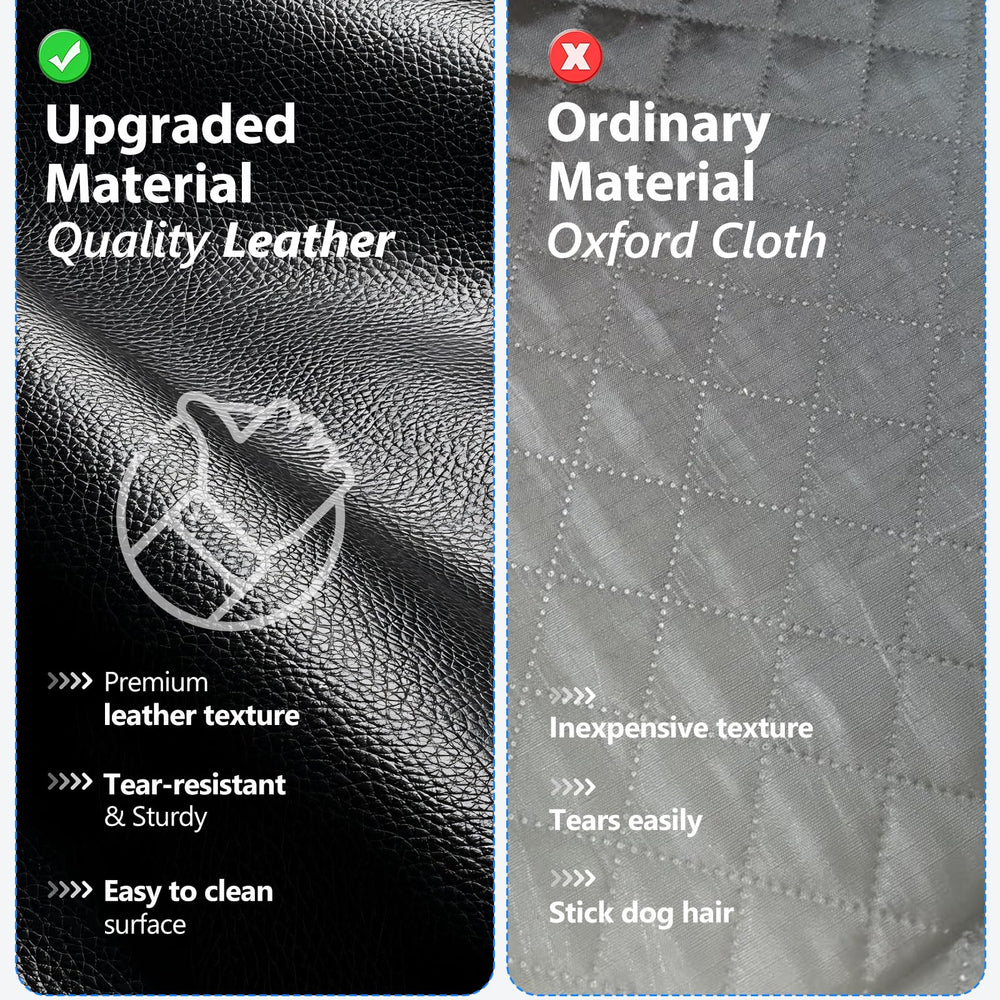 Btefd XL anti-scratch PU leather close-up emphasizes durable, easy-to-clean surface.