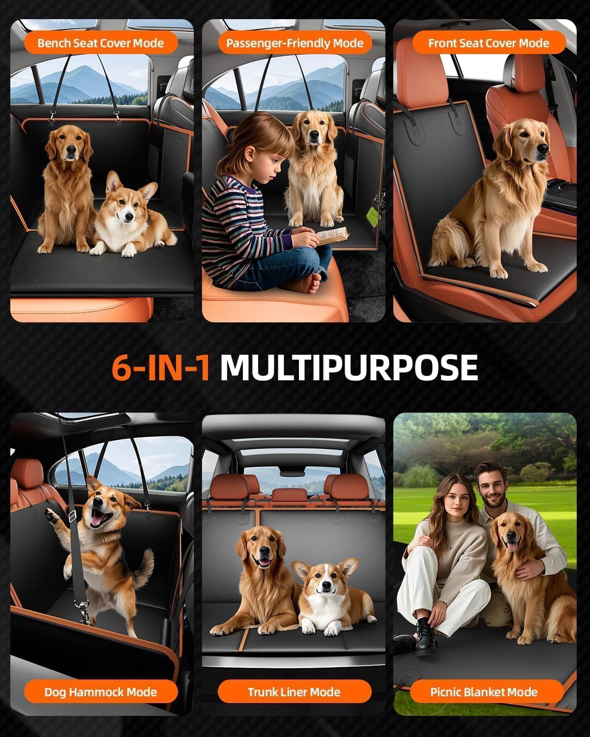 BTOG storage pockets keep pet essentials neatly within reach during long drives.