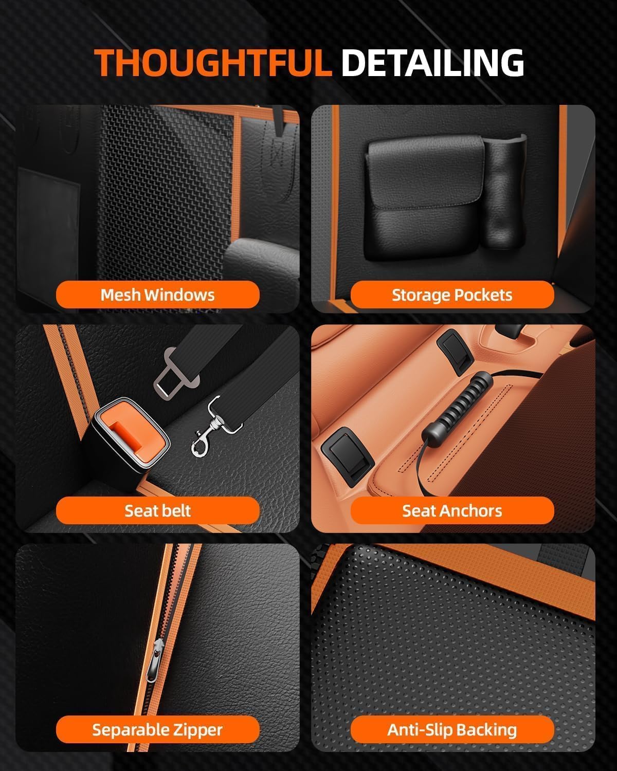 BTOG waterproof and dustproof material preserves interior and reduces mess.