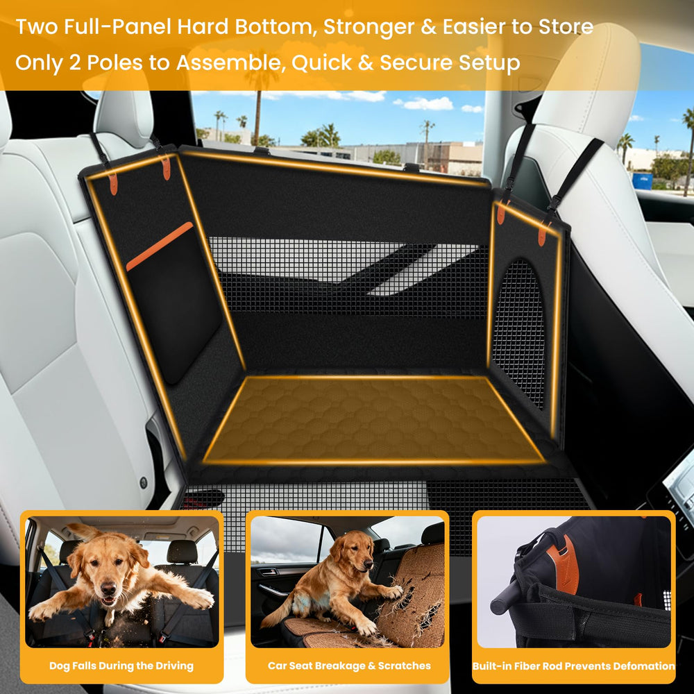 Buatis XL seat cover with mesh ventilation keeps pets cool