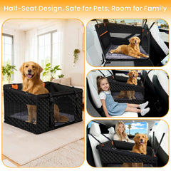 Buatis XL seat cover setup showing securing anchors and tether