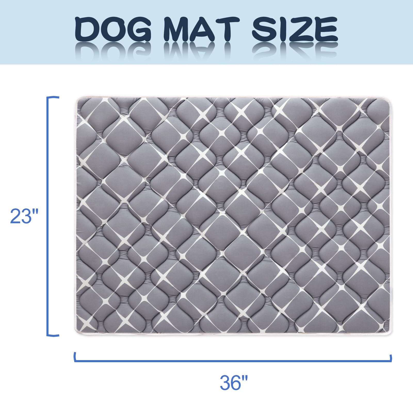 Bubble Bear Dog Crate Mat 36x23 size fits most crates