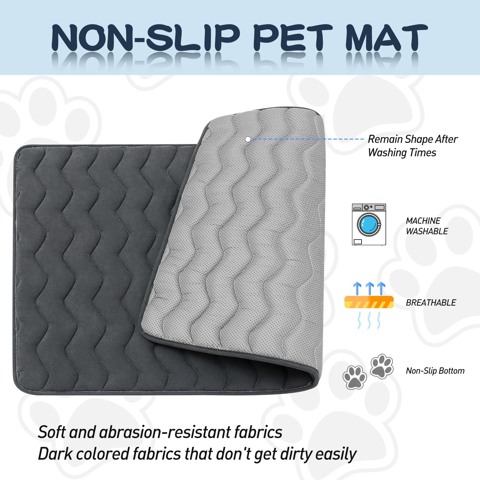 Bubble Bear mat protects furniture and car seats from fur.
