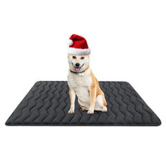 Bubble Bear dog crate mat ultra-soft surface for cozy naps.