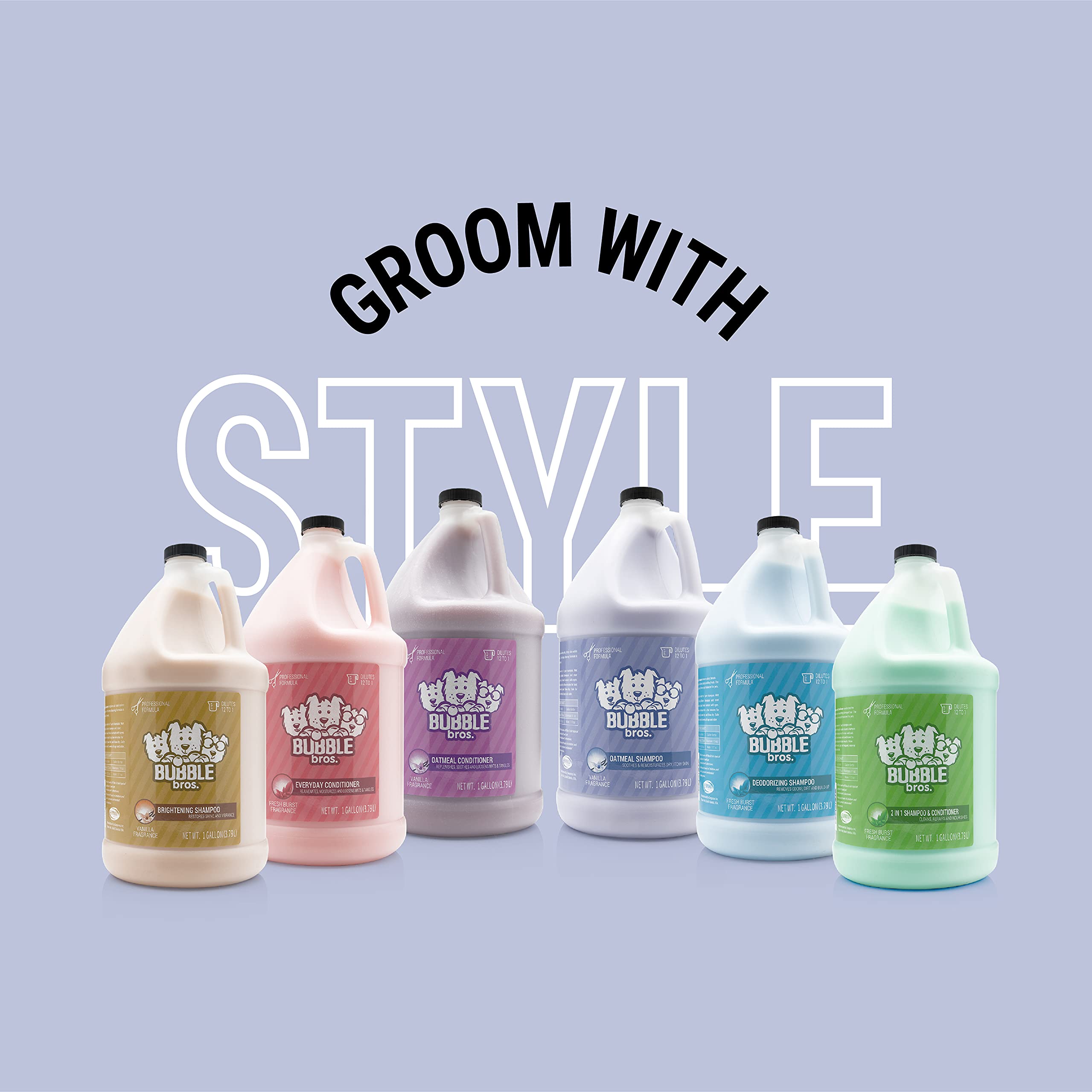 Bubble Bros Everyday Conditioner reducing static for a smoother coat