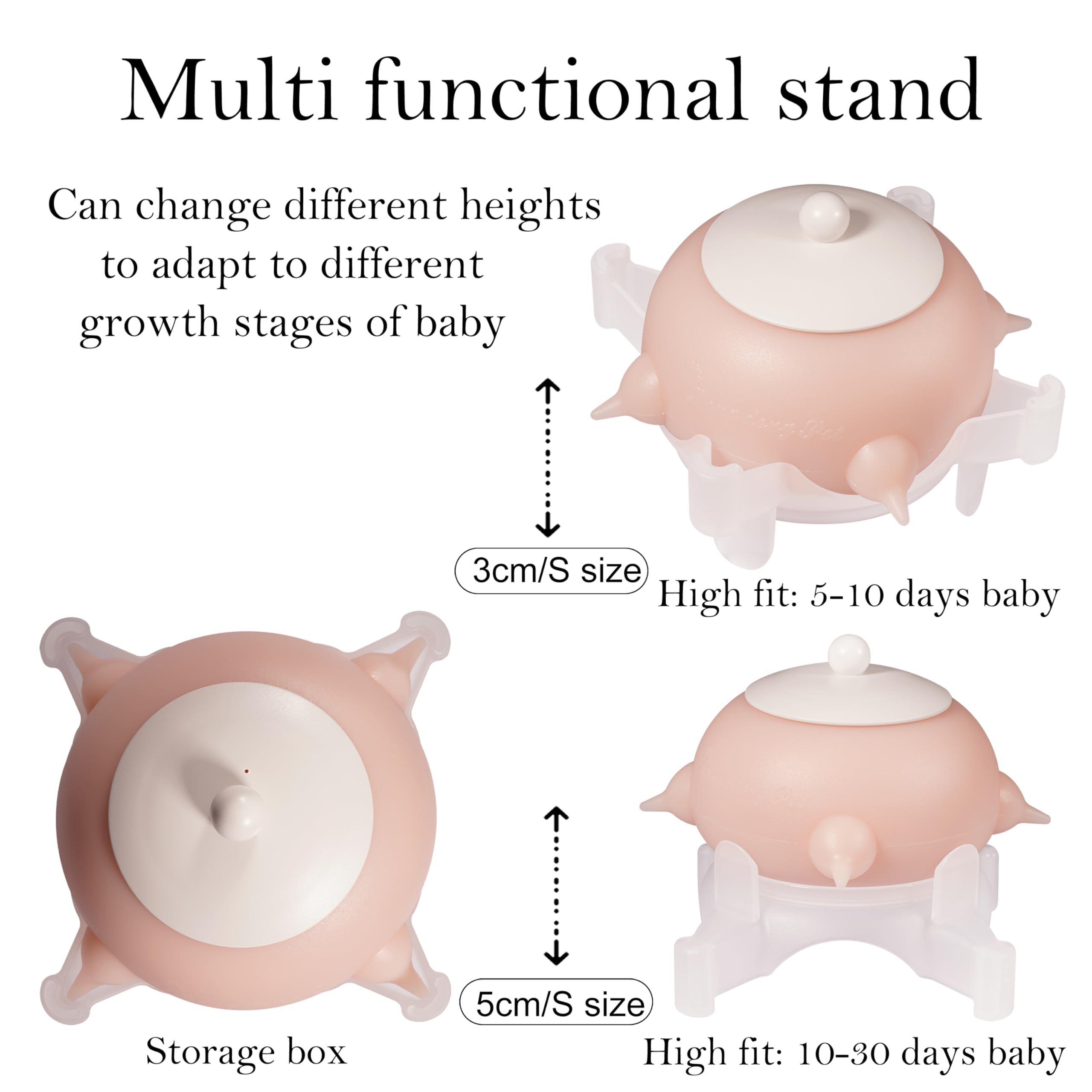 Bubble Milk Bowl 10ml syringe attachment for precise milk volume control.