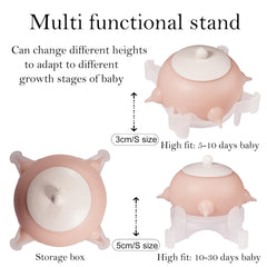 Bubble Milk Bowl 10ml syringe attachment for precise milk volume control.