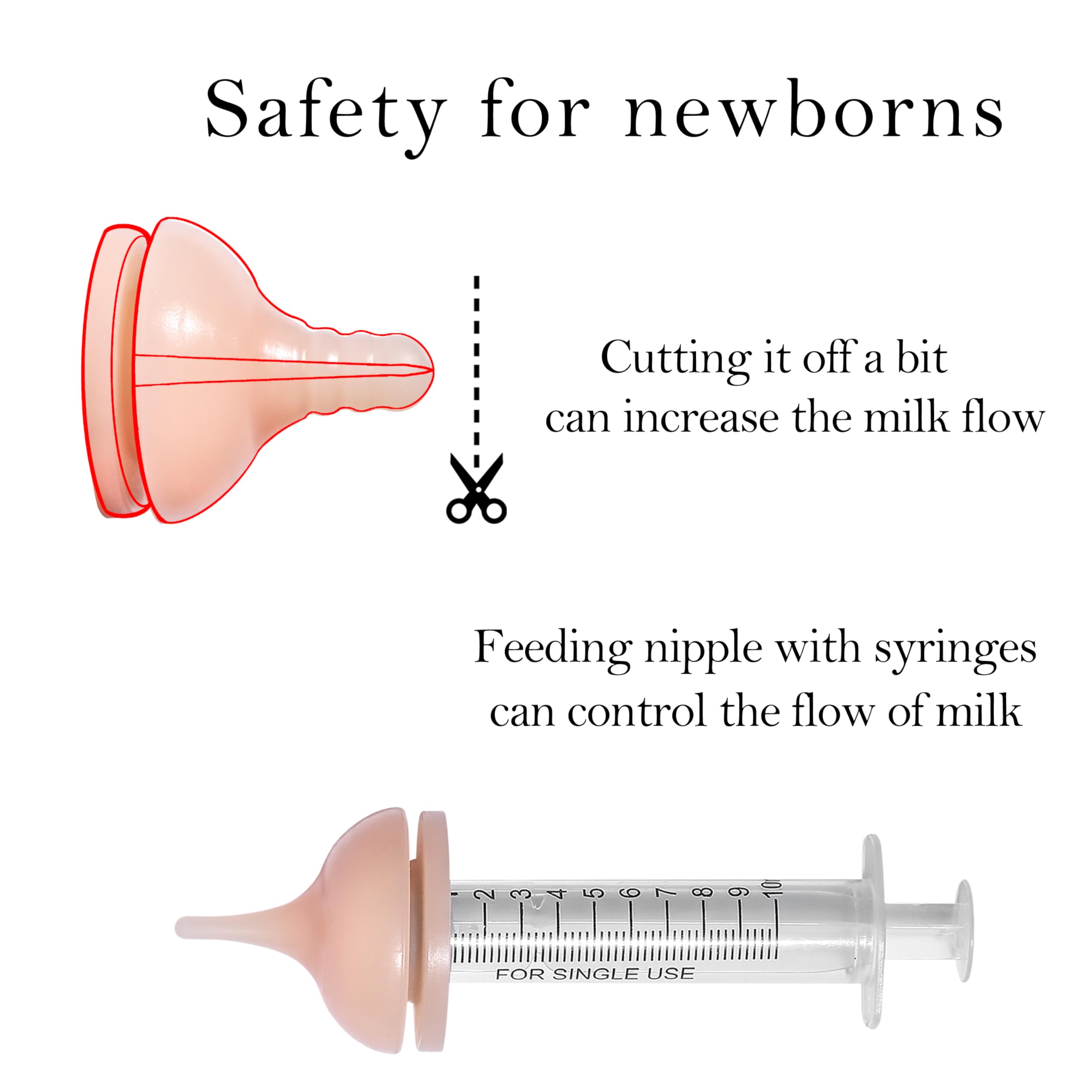Bubble Milk Bowl nipple detail showing soft biomimetic tip for gentle feeding.