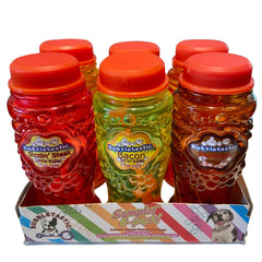 Bubbletastic dog bubble sampler peanut butter bottle for chasing fun