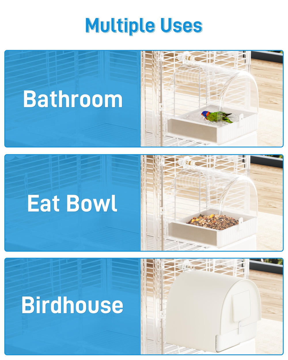 BUCATSTATE cage-compatible-bath fits cages with 2.2mm cages for quick, compatible setup.