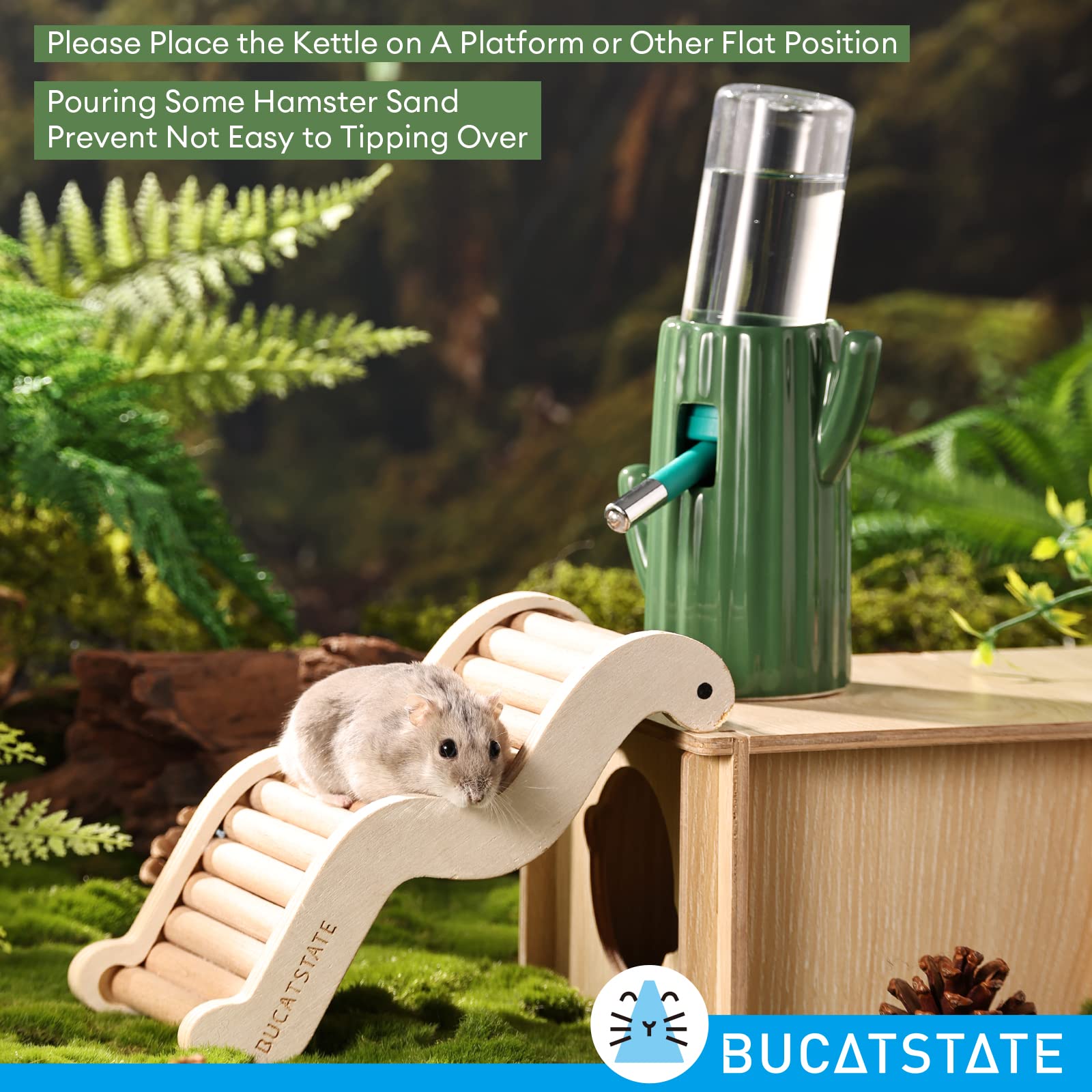 BUCATSTATE daily-use water dispenser for small pets in cages