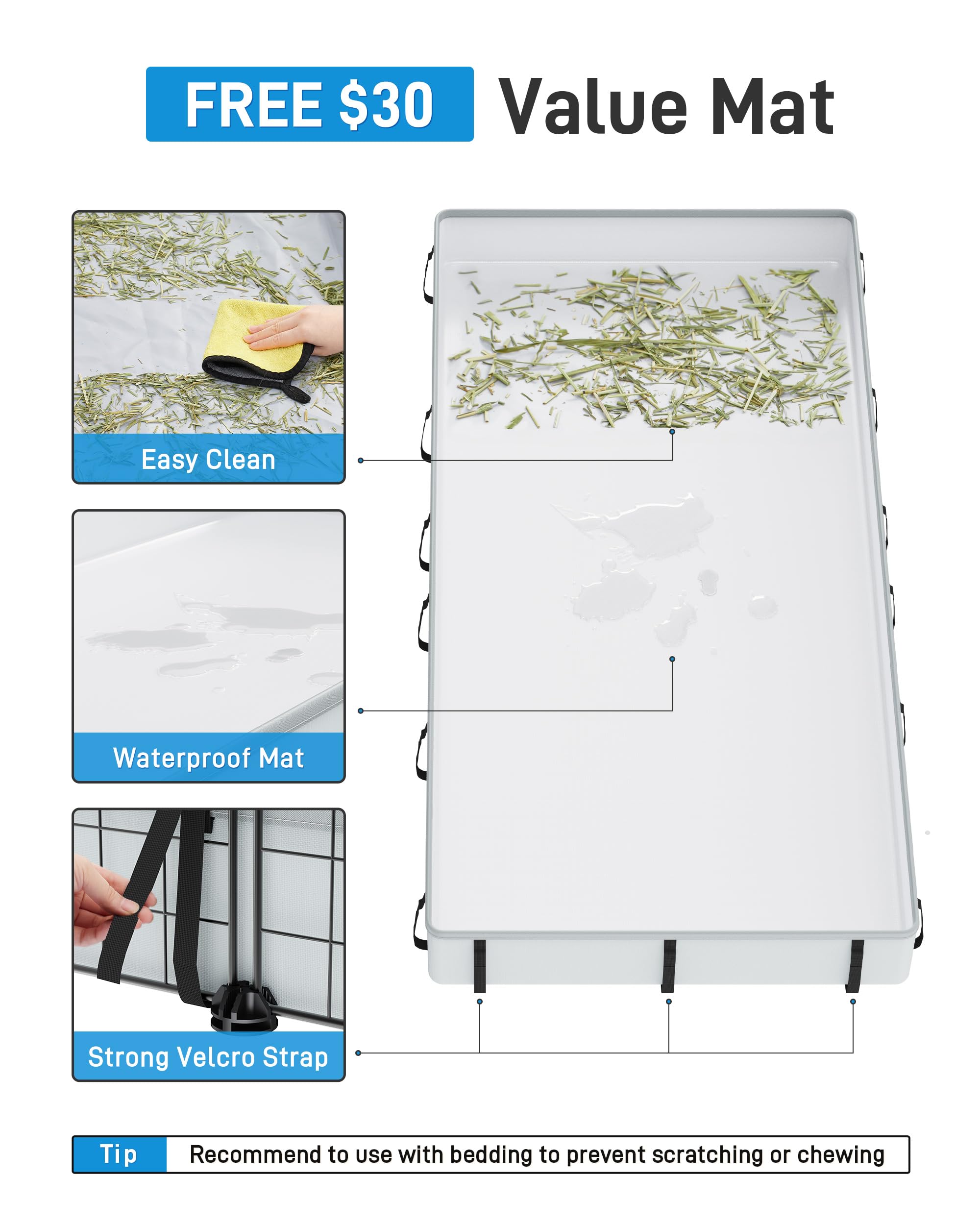 BUCATSTATE guinea-pig-cage indoor-outdoor use for versatile placement