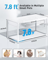 BUCATSTATE Hamster Cage 3.0 top view highlights top-access design for easy interaction.
