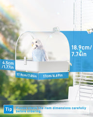 BUCATSTATE pull-out drawer bath enables easy cleaning and tidier cage surroundings.