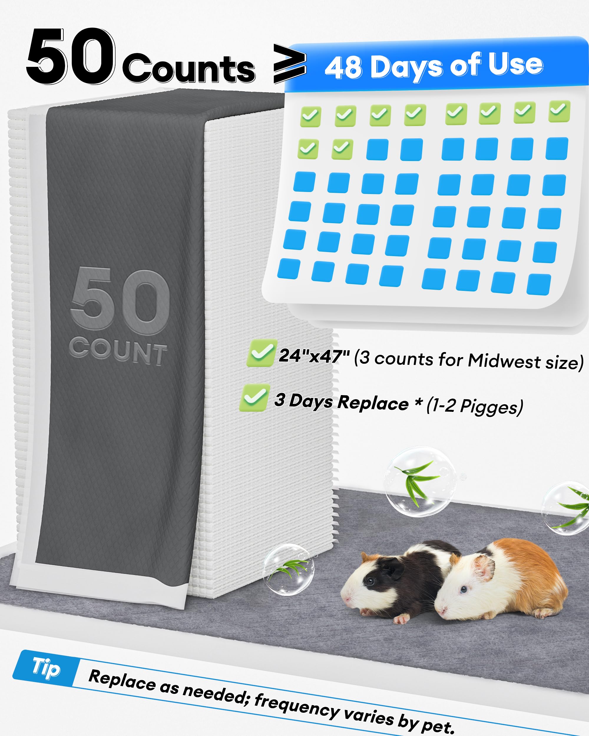 BUCATSTATE super-absorbent 6-layer liner for quick moisture lock