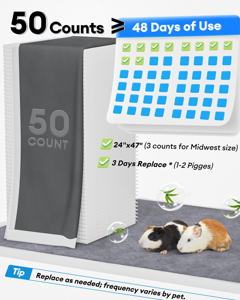 BUCATSTATE super-absorbent 6-layer liner for quick moisture lock