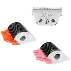 Bucchelli 30 wide blade shown for fast, precise professional grooming.