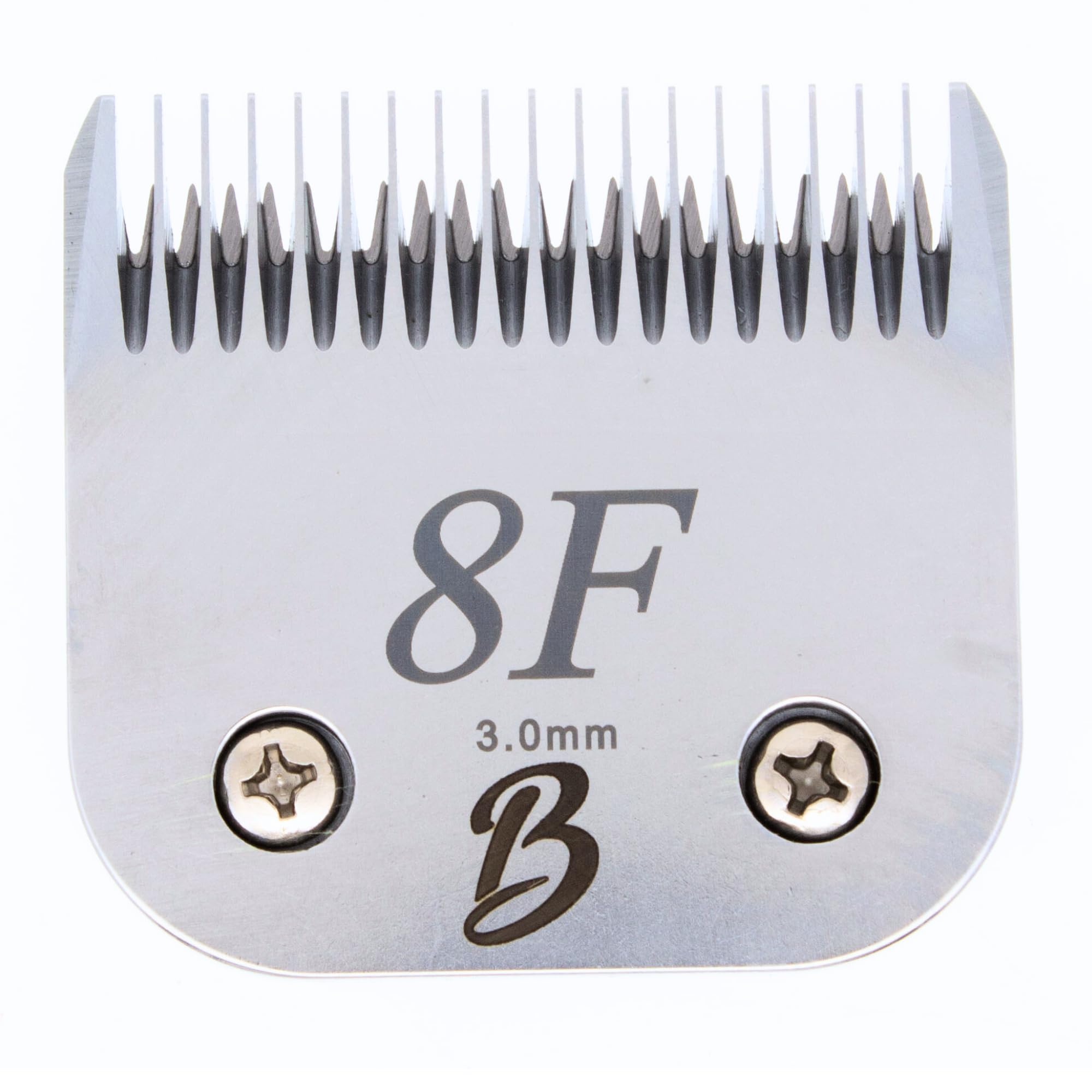 Bucchelli A-series 8f blade with full-tooth design for precise 3mm cuts on pets