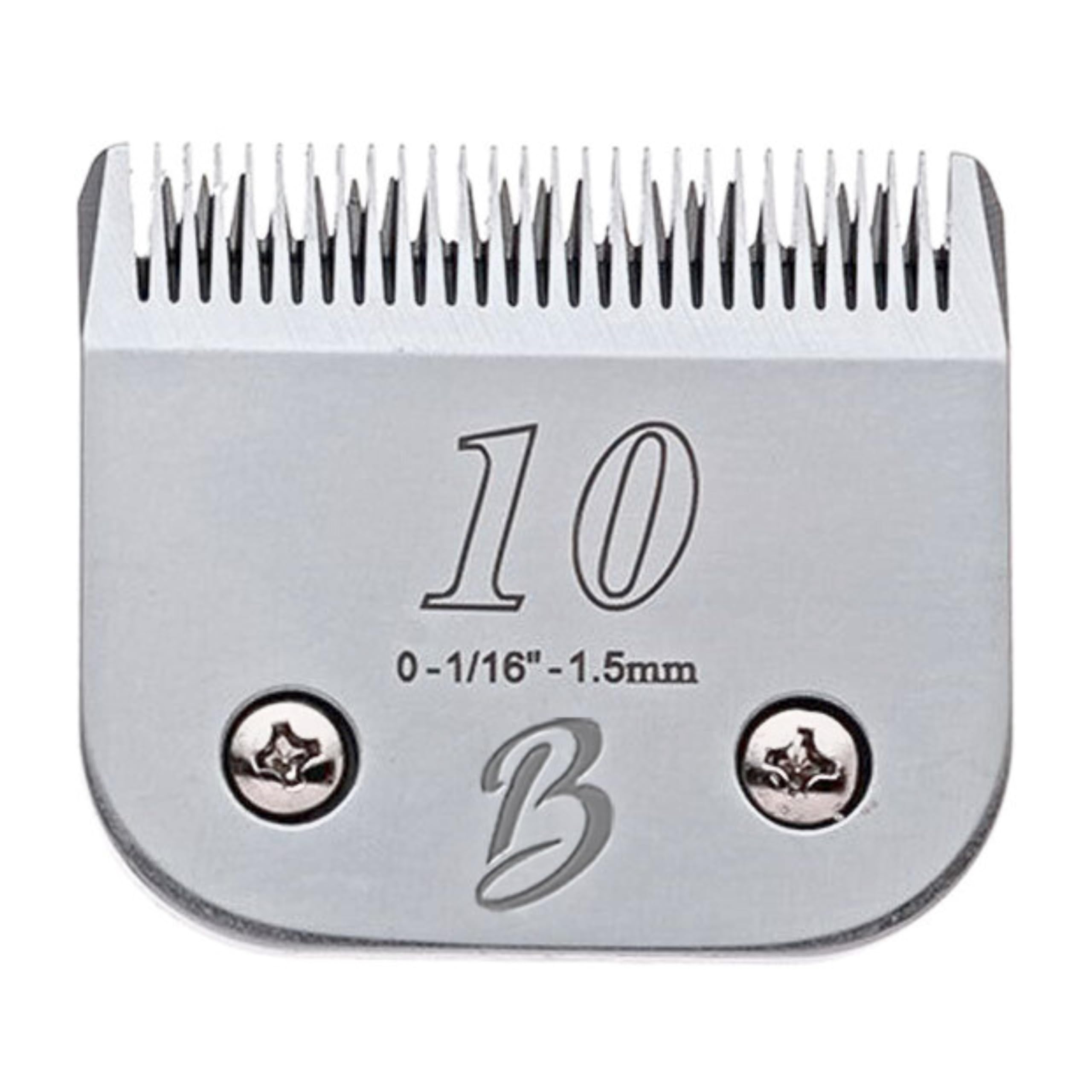 Bucchelli Detachable A Series 10 blade front view highlights precise grooming edge.
