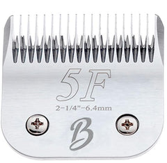 Bucchelli detachable A-series 5F blade closeup demonstrating precise grooming.