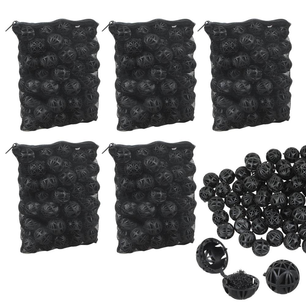 Buccilly bio balls 1.02-inch close-up showing porous surface for efficient bio-filtration