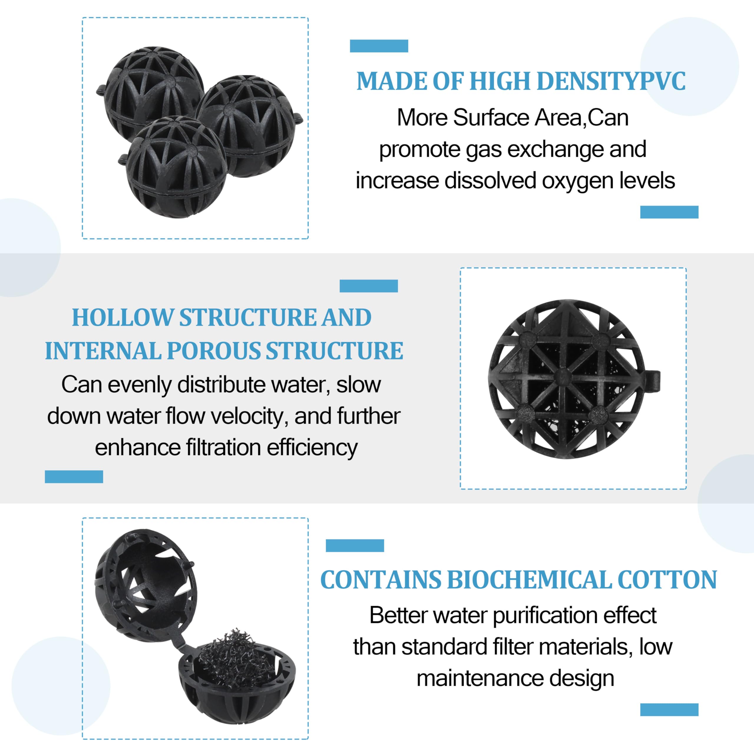 Buccilly bulk packaging contents shown for scalable pond filtration and replacements