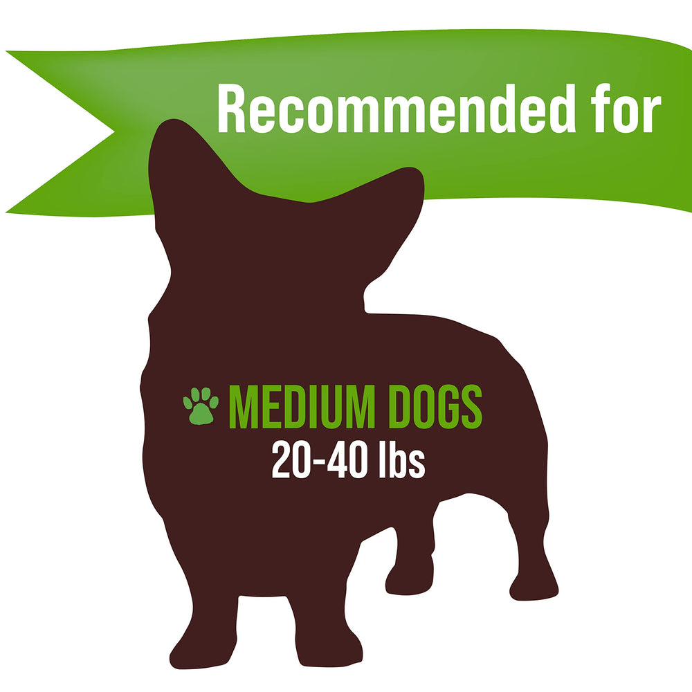 Buck Bone Organics elk antler medium dog chew package shows USA-sourced natural antler
