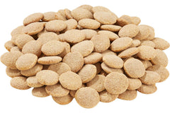 Buckeye Nutrition Carrot Crunchers hand-held treat close-up for easy grooming rewards.