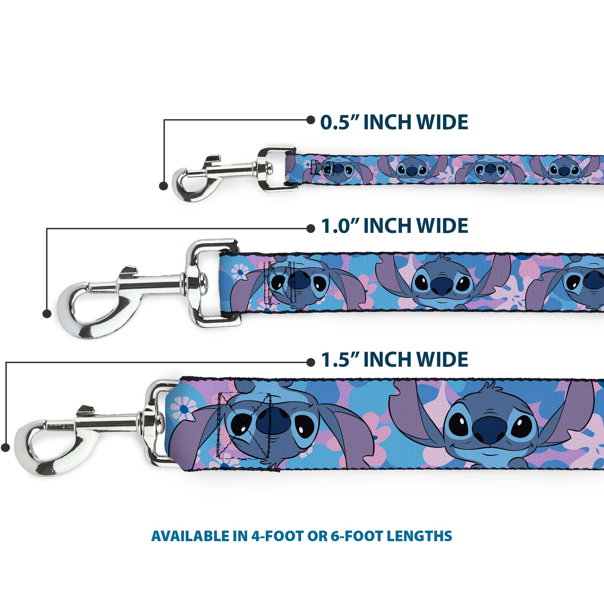 Buckle-Down Disney leash metal hardware close-up highlights secure long-lasting connection