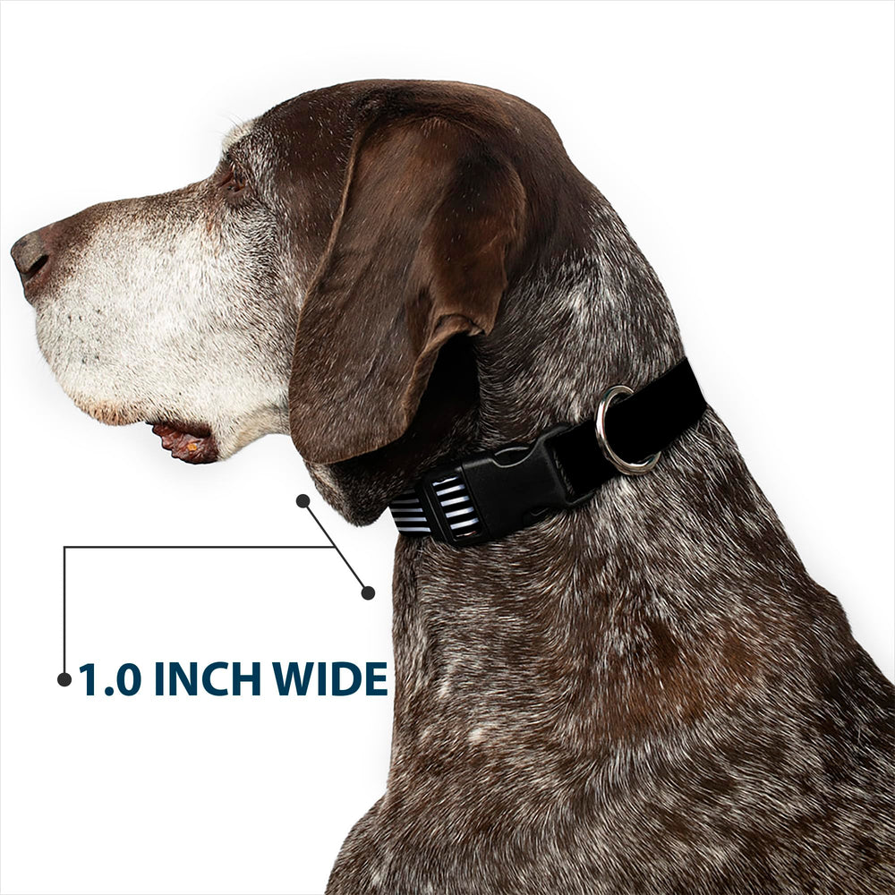 Buckle-Down officially licensed Americana flag collar ensures authentic look.