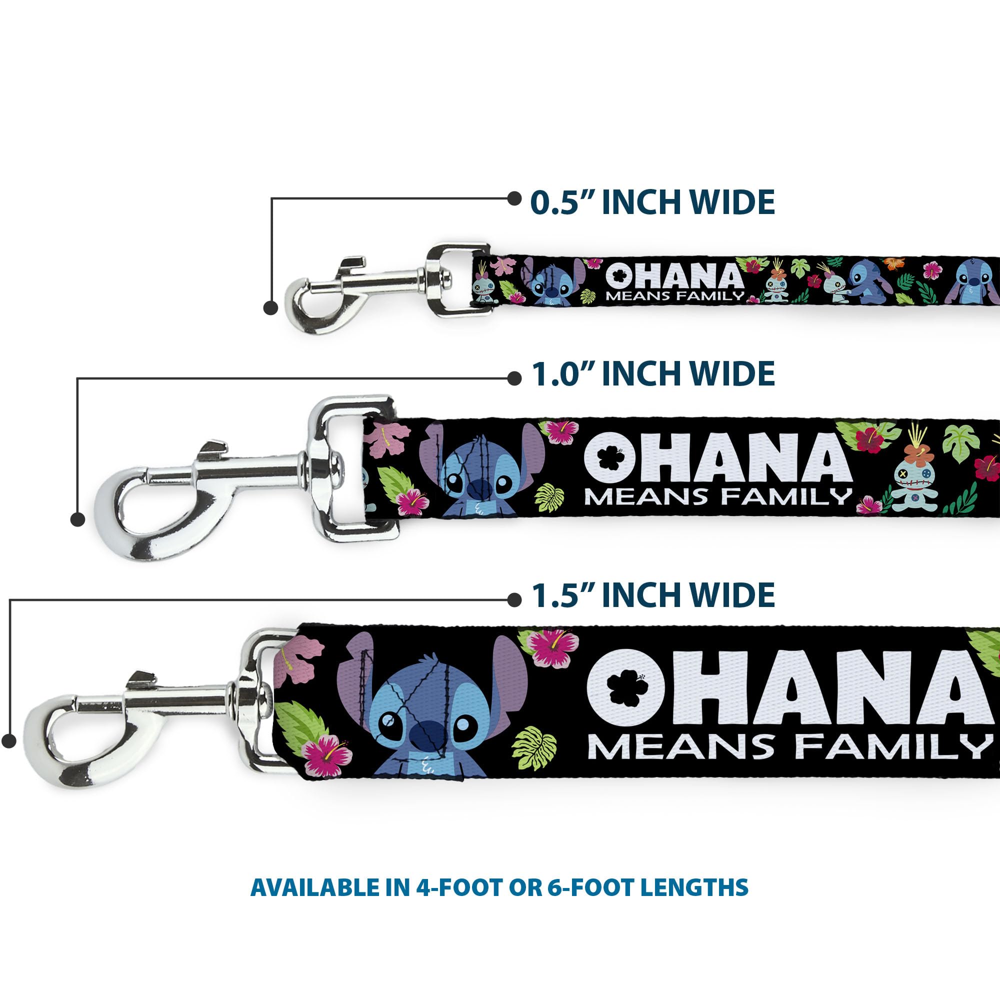 Buckle-Down leash metal hardware closeup highlights sturdy construction.