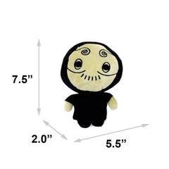 Buckle-Down Death Eater plush side view highlighting durable felt and chew-friendly design.