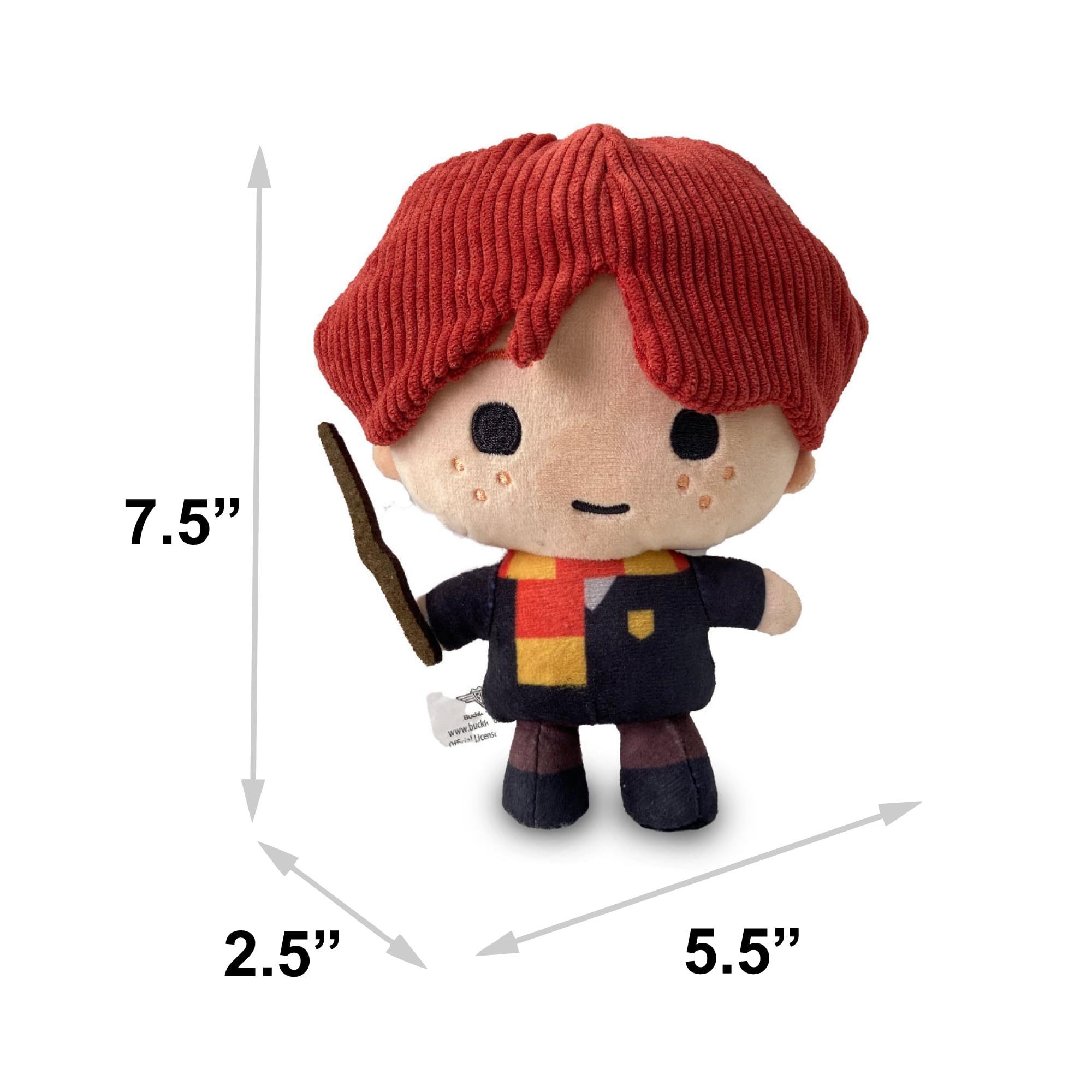 Buckle-Down Harry Potter Ron Weasley plush toy showing durable stitching for long-lasting play.