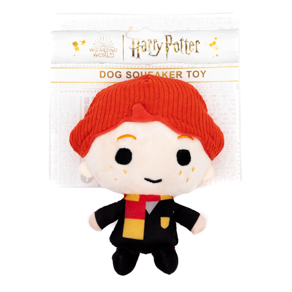 Buckle-Down Harry Potter Ron Weasley plush and non-abrasive felt close-up with squeaker.