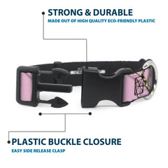 Buckle-Down Mossy Oak collar side profile reveals camo colors.