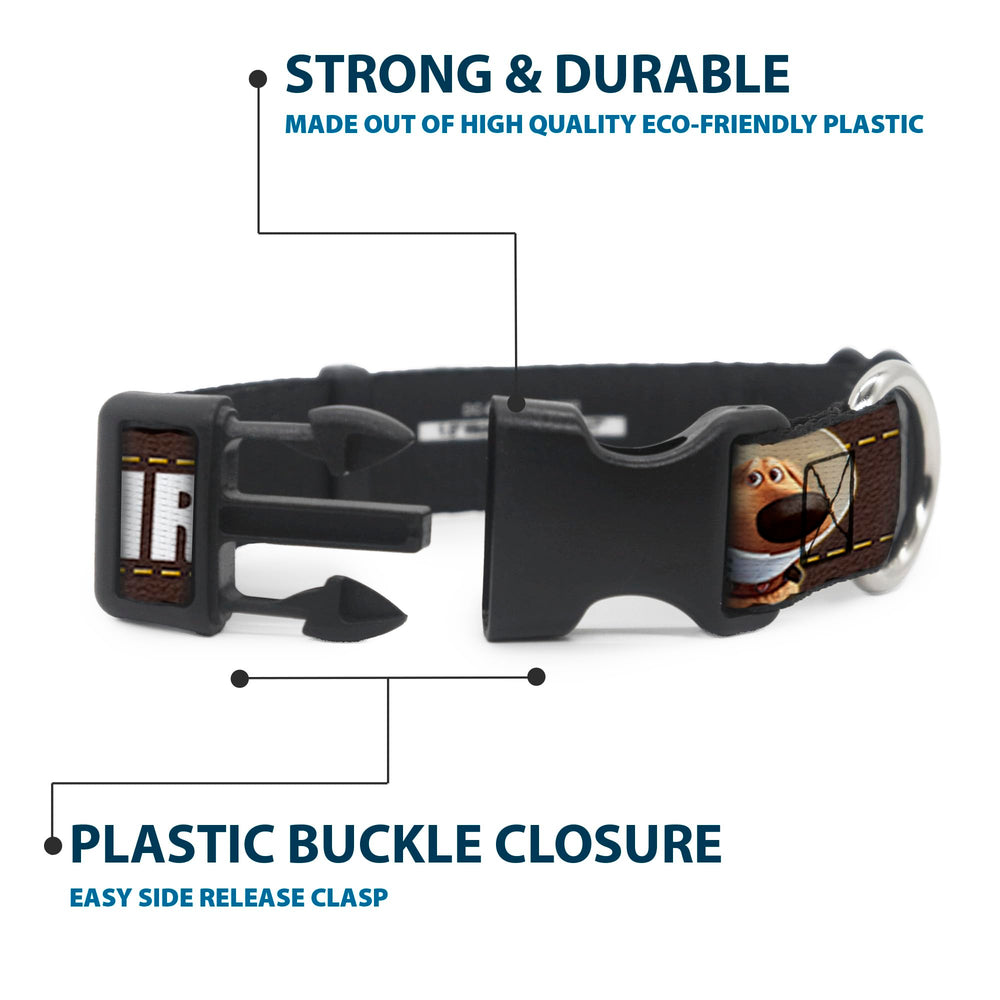 Buckle-Down 1.5-inch wide collar comfortable fit and secure leash