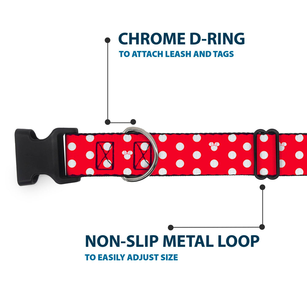1.5 inch Buckle-Down collar fits 16–23 inch necks for medium dogs