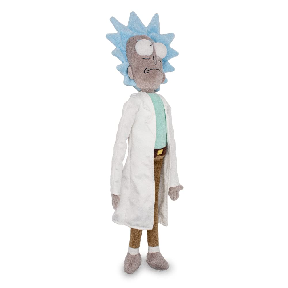 Buckle-Down Rick and Morty dog toy squeaker design for engaging fetch sessions.