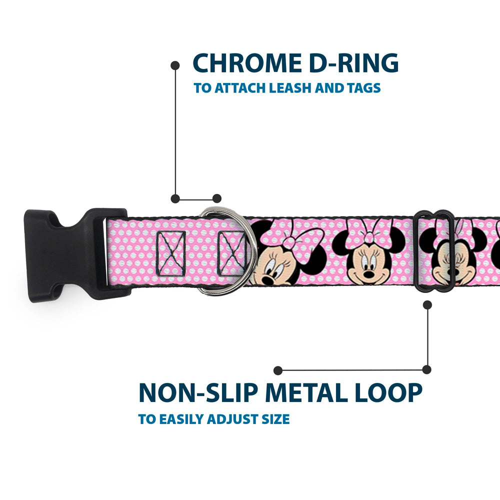 Buckle-Down small size collar shown on a 13-18 inch neck for proper fit.